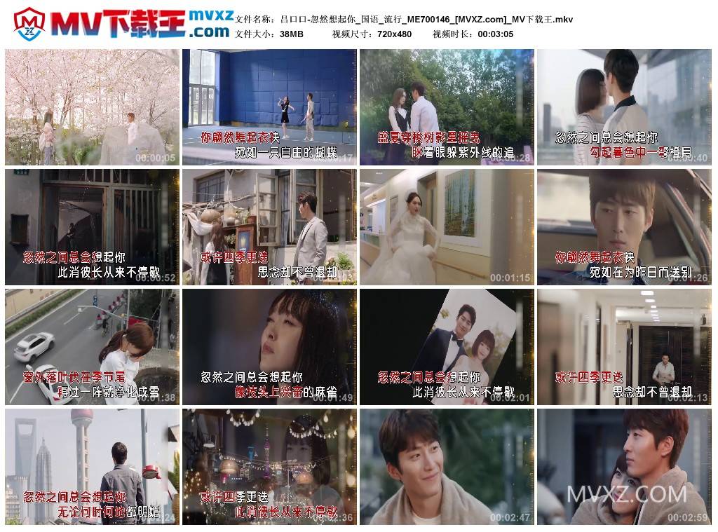 吕口口-忽然想起你_国语_流行_ME700146